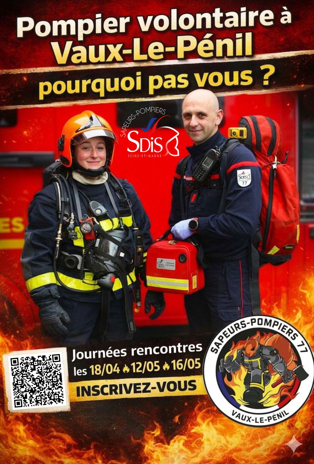 Affiche de recrutement SDIS